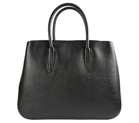 Poseta casual, dama, ADA SHOES, 24088, negru, piele naturala